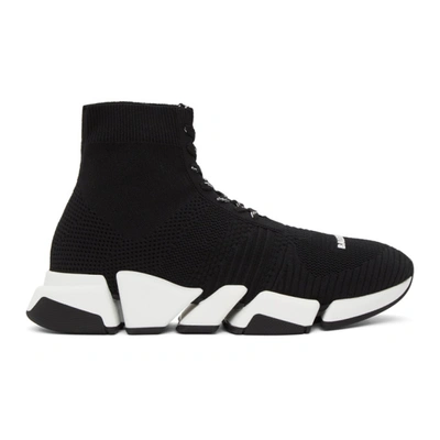 Balenciaga Speed 2.0 Lace-up Sneaker In Black In Nero