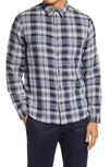 VINCE DOUBLE FACE SLIM FIT PLAID BUTTON-UP SHIRT,M66631385