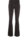 ARMA SUEDE FLARED-LEG TROUSERS