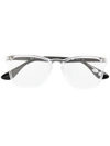 Ray Ban Transparent Rectangle Frame Glasses In Neutrals