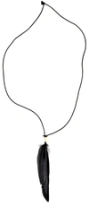 ANN DEMEULEMEESTER FEATHER NECKLACE,11559674
