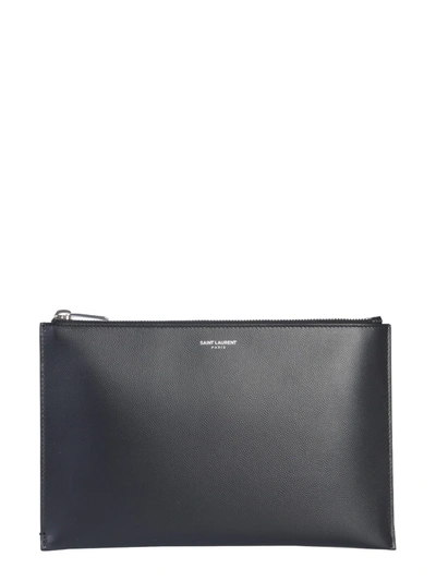 Saint Laurent Classic Mini Tabletcase Unisex In Black
