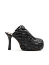 Bottega Veneta Intrecciato 105mm Mules In Black