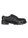 DOLCE & GABBANA BLACK LEATHER DERBY BROGUES,11560033