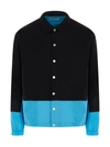 Ambush Two-tone Buttoned Jacket In Multicolor