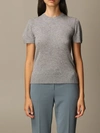 THEORY CASHMERE SWEATER WITH SHORT SLEEVES,11560209