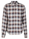 Dsquared2 Checked Button Down Sharpei Sleeve Shirt In Multicolor