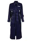 OFF-WHITE NAVY BLUE TRENCH COAT,11559816