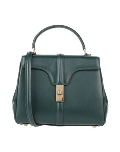 Celine Handbag In Dark Green