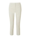 Theory Wide Cropped Cotton Blend Jeans In Light Green