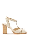 SARAH CHOFAKIAN LEATHER CHEMISIER SANDALS