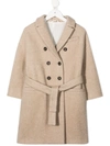 BRUNELLO CUCINELLI DOUBLE-BREASTED WOOL COAT