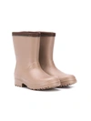 BRUNELLO CUCINELLI CONTRAST-TRIMMED EMBELLISHED WELLIES