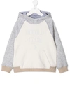 BRUNELLO CUCINELLI GRAPHIC-PRINT COLOUR-BLOCK HOODIE