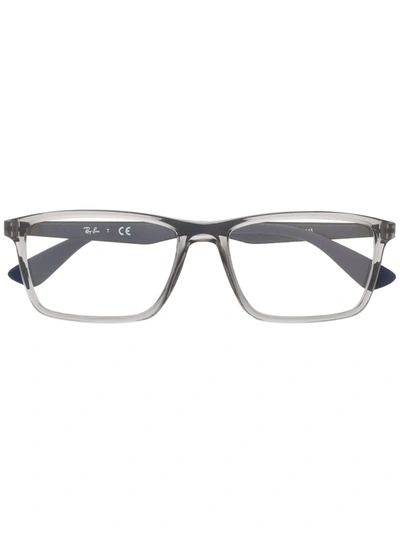 Ray Ban Square Frame Glasses In Blue