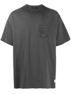 Stampd Leopard Patch T-shirt In Grey