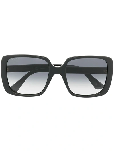Gucci Square-frame Sunglasses In Schwarz