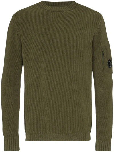 C.p. Company Ribbed-knit Jumper In Green