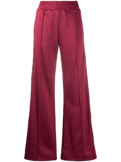 Pre-owned Fendi Wide-leg Track Pants In Red