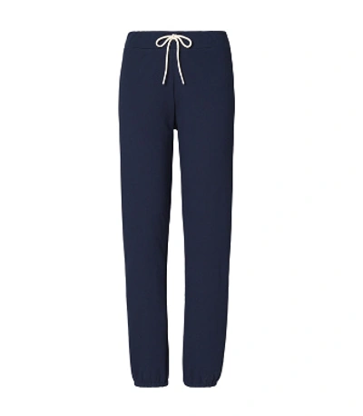 Tory Sport Tory Burch French Terry Sweatpant In Tory Navy