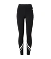 Tory Sport High-rise Weightless Chevron Leggings In Sport Black/snow White