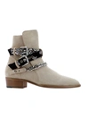 AMIRI BEIGE SUEDE ANKLE BOOTS,97AC1BF1-DCAD-BD04-30F8-7CB5D1D0432B