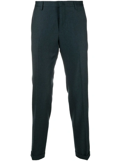 Paul Smith Mid-rise Tailored Trousers In Blue