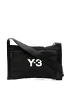 Y-3 Ch3 Logo-print Shoulder Bag In Black