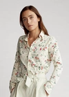 RALPH LAUREN FLORAL COTTON OXFORD SHIRT,0043290154