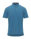 Drumohr Polo Shirts In Blue