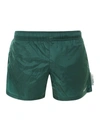 OFF-WHITE NYLON SWIM TRUNKS IN GREEN