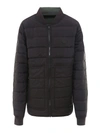 KENZO QUILTED PADDED PUFFER IN BLACK