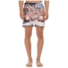 Orlebar Brown Start Your Engines Photograph Bulldog Regular-fit Swim Shorts In Blue