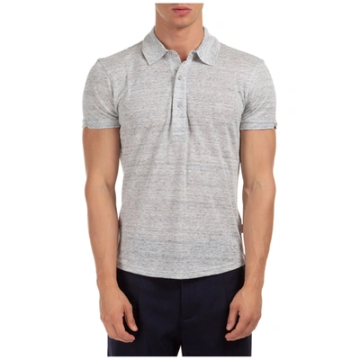Orlebar Brown Men's Short Sleeve T-shirt Polo Collar Sebastian In Grey