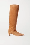 STAUD WALLY SUEDE KNEE BOOTS