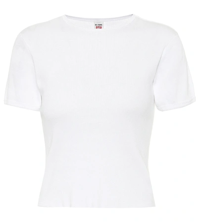 Re/done White Hanes Edition Heritage 1950s Boxy T-shirt In Optic White