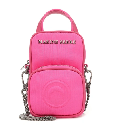 Marine Serre Moiré Crossbody Bag In Pink
