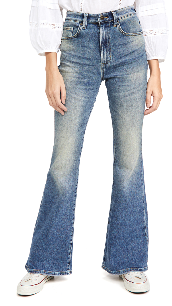 Lee Vintage Modern High Rise Flare Jeans In Distance | ModeSens