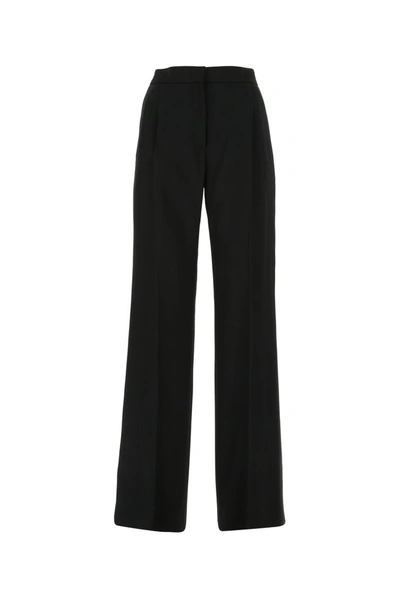 Alberta Ferretti High-waist Straight Leg Trousers In Black