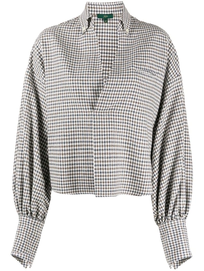 Jejia Plaid Check Shirt In White