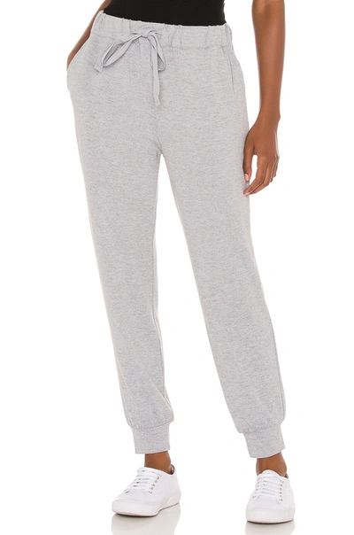 1.state Drawstring Cozy Knit Trousers In Silver Heather