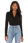 1.state Trendy Plus Size Crossover-front Top In Rich Black