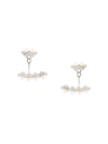 APM MONACO UP AND DOWN SMALL ZIGZAG PEARL EARRINGS