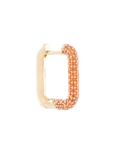 Apm Monaco Rectangle Hoop Earring In Orange