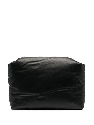 Kassl Editions Padded Canvas Clutch Bag In Black