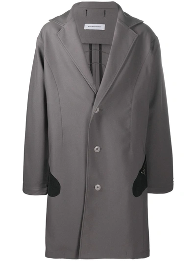 Kiko Kostadinov Single Breasted Coat In Grey