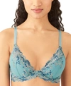 Wacoal Embrace Lace Underwire Contour Bra In Bristol Blue Multi