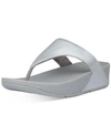 Fitflop Lulu Flip Flop In Silver