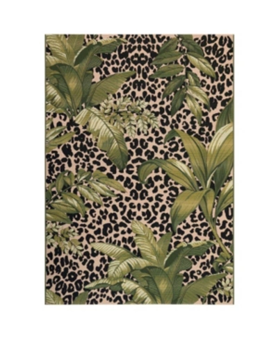 Liora Manne Marina Safari Green 4'10" X 7'6" Outdoor Area Rug