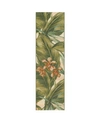 Liora Manne Marina Tropical Leaf Cream 1'11" X 7'6" Runner Rug In Cream